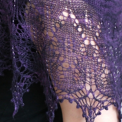 knitting: silk lace shawl, 2012